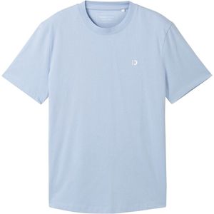 Basic T-shirt - Klein Logo - Katoen - Slim Fit - Zachte Single-Jersey