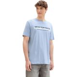 TOM TAILOR - 11486 - T-shirt - Brunnera Blauw - Korte Mouwen - Slim Fit