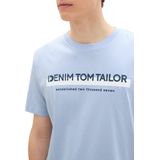 TOM TAILOR - 11486 - T-shirt - Brunnera Blauw - Korte Mouwen - Slim Fit