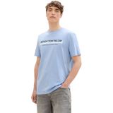 TOM TAILOR - 11486 - T-shirt - Brunnera Blauw - Korte Mouwen - Slim Fit
