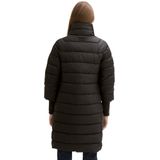 Tom Tailor - Gewatteerde Lange Damesjas - Effen - Polyester - Opstaande Kraag