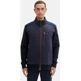 TOM TAILOR - 1044876 - Hybride Trainingsjack - Sky Captain Blue - Gewatteerd