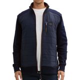 TOM TAILOR - 1044876 - Hybride Trainingsjack - Sky Captain Blue - Gewatteerd