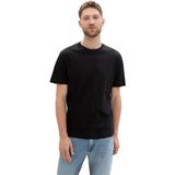 TOM TAILOR - Shirt - Zwart - 4 Pack - Kwartmouw