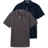 TOM TAILOR - 1044879 - Poloshirt - Tarmac Grey - Set van 2