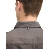 Overhemd - Fijn Gestructureerd - Katoen - Regular Fit - Opgestikte Borstzak