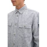 TOM TAILOR heren overhemd, 36666 - Offwhite Grindle Herringbone, XXL