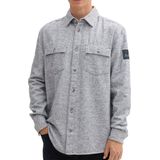 TOM TAILOR heren overhemd, 36666 - Offwhite Grindle Herringbone, XXL