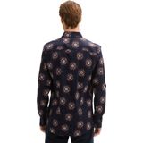 Tom Tailor - Lange mouw overhemd - Heren Blauw - Katoen - 1043800