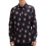 Tom Tailor - Lange mouw overhemd - Heren Blauw - Katoen - 1043800