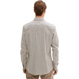 Tom Tailor - Lange Mouw Overhemd - Gebroken Wit - Katoen - 1043800