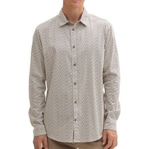Tom Tailor - Lange Mouw Overhemd - Gebroken Wit - Katoen - 1043800