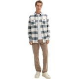 Tom Tailor - Flanellen Overhemd - All-over Motief - Regular Fit - Puur Katoen