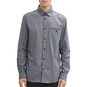 TOM TAILOR - 1043804 - Herenhemd - Marineblauw/Wit - Dobby Katoen met Borstzak