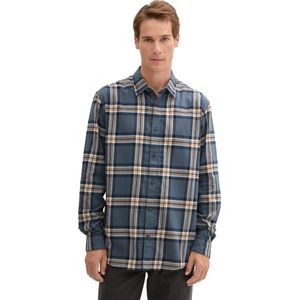 TOM TAILOR - 36642 - Geruit Overhemd - Stormy Blue White Check