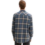 TOM TAILOR - 36642 - Geruit Overhemd - Stormy Blue White Check