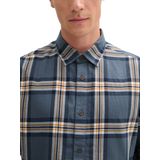 TOM TAILOR - 36642 - Geruit Overhemd - Stormy Blue White Check