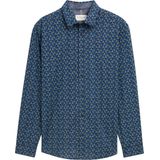 Tom Tailor - Printed Shirt - Blauw - 100% Katoen