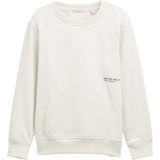 TOM TAILOR Sweatshirt  zwart / wit
