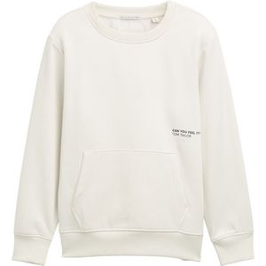TOM TAILOR Sweatshirt  zwart / wit