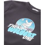 T-shirt - Wintermotief - Grijs - Mengsel van Katoen