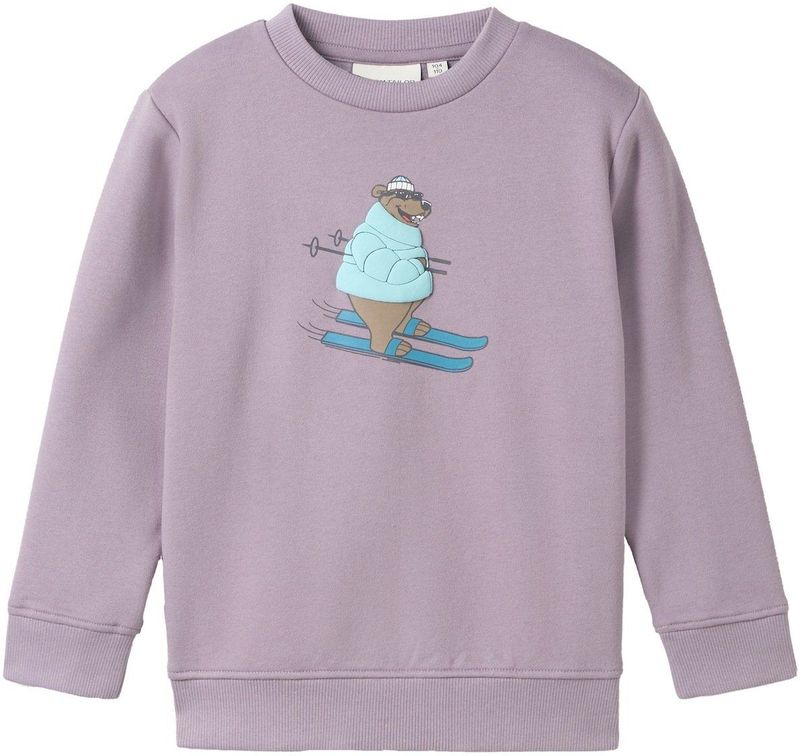 TOM TAILOR - Sweatshirt - Smoked Purple - Katoen