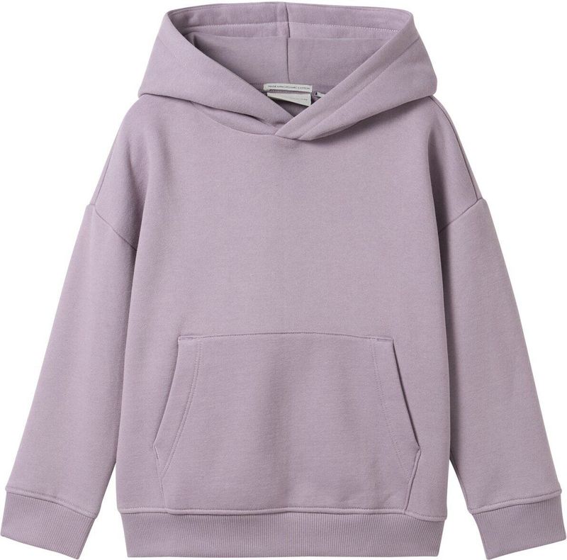 TOM TAILOR - Sweatshirt - Violet - Katoenmix - Met Pockets