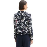 TOM TAILOR - 36554 - T-shirt - Painterly Floral Design - Dames - Lange Mouwen