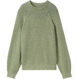 Tom Tailor Dames trui KNIT PLATED RIB regular fit Groen Ronde Hals Volwassenen