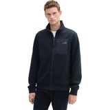 Tom Tailor - Sweatvest - Heren - Blauw - Polyester - 1044006