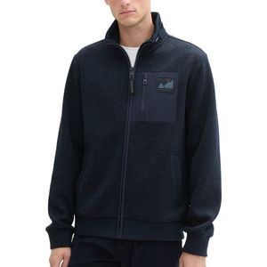 Tom Tailor - Sweatvest - Heren - Blauw - Polyester - 1044006