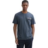 Tom Tailor - T-shirt - Heren Blauw - Katoen - 1043991