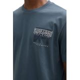 Tom Tailor - T-shirt - Heren Blauw - Katoen - 1043991
