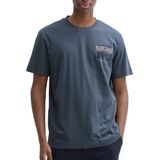 Tom Tailor - T-shirt - Heren Blauw - Katoen - 1043991