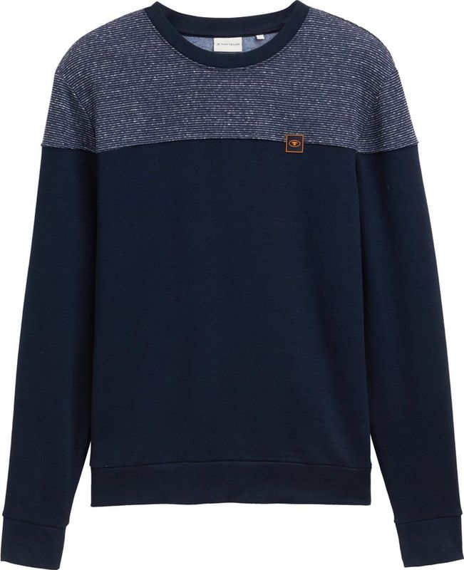 Tom Tailor Trui Sweatshirt Met Logobadge 1044040xx10 10668 Mannen