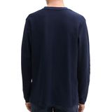 Tom Tailor - T-shirt Lange mouw - Heren Blauw - Katoen - 1044017