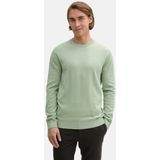 Tom Tailor - Trui - Groen - 100% Katoen