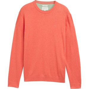 Tom Tailor - Gebreide Trui - Oranje - 100% Katoen