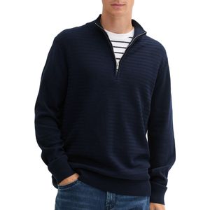 Tom Tailor - Pullover - Blauw - 100% Katoen