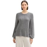 TOM TAILOR - 36824 - T-shirt - Printed Heringbone Structuur - Lange Mouwen