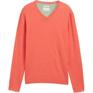 TOM TAILOR - Gebreide Trui - Koraalrood Melange - 37099