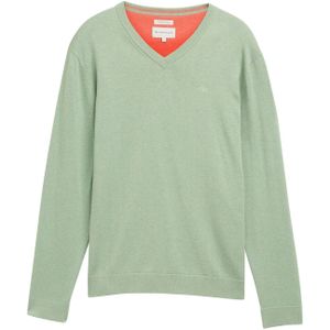 TOM TAILOR heren trui, 37098 - Spring Green Melange, M