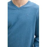 Tom Tailor - Gebreide Trui - Turquoise - Katoen