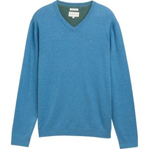 Tom Tailor - Gebreide Trui - Turquoise - Katoen