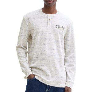 Tom Tailor - T-shirt Lange mouw - Heren Mais - Katoen - 1043996