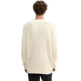 TOM TAILOR DENIM - Trui - Beige - Katoen - Losse Pasvorm