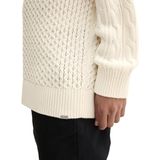 TOM TAILOR DENIM - Trui - Beige - Katoen - Losse Pasvorm