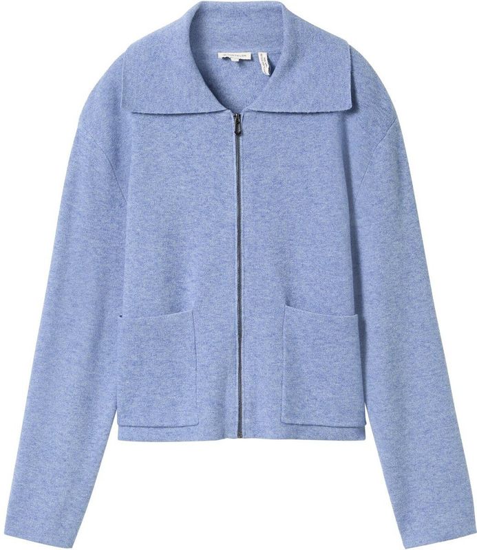 TOM TAILOR - Gebreid Vest - Blauw