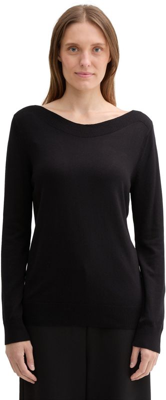 TOM TAILOR Longpullover, mit Rippbündchen