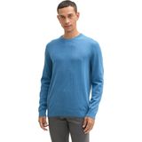 Tom Tailor - Casual Trui - Blauw - 100% Katoen